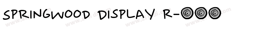 Springwood Display R字体转换